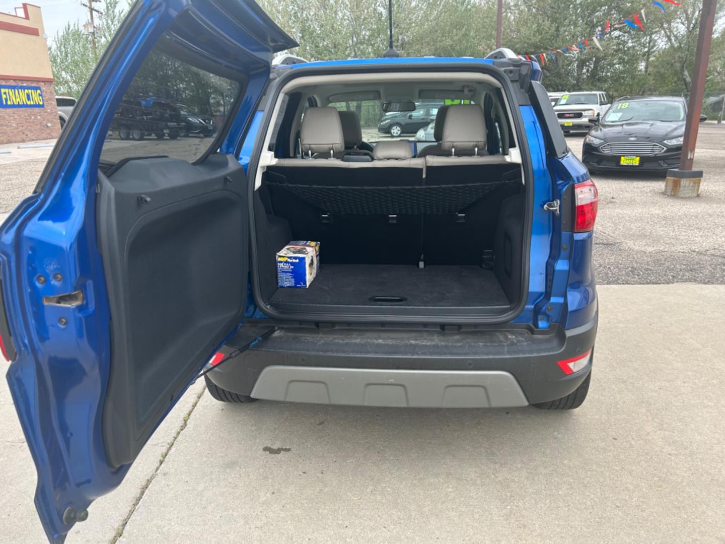 2019 BLUE /Black FORD ECOSPORT TITANIUM (MAJ6S3KL1KC) with an 2.0L engine, Automatic transmission, located at 3030 CY Ave, Casper, WY, 82604, (307) 265-3830, 42.827816, -106.357483 - Photo#13